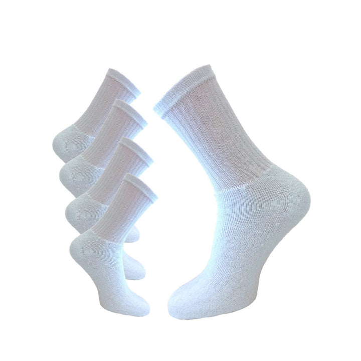 white leisure socks