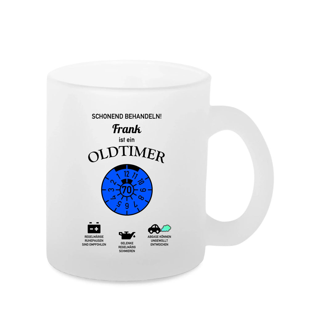 Oldtimer Glas-Tasse