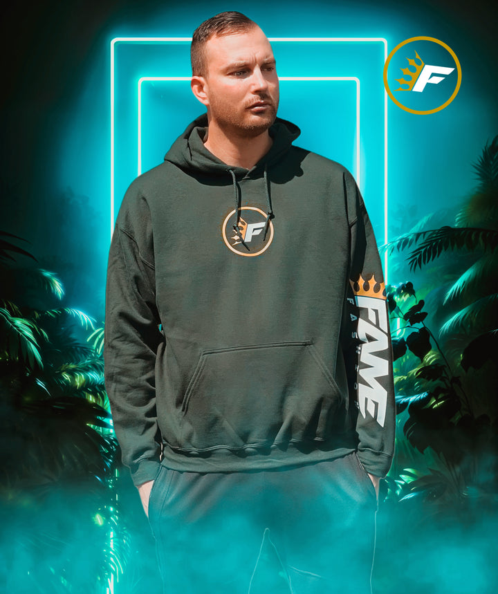 Hoodie Fame Darkgreen