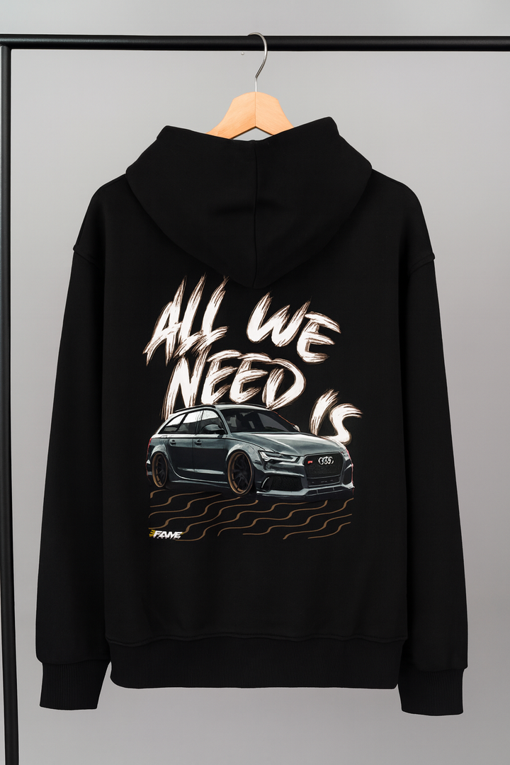"All We Need Is Audi RS6 C7" Oversized Hoodie