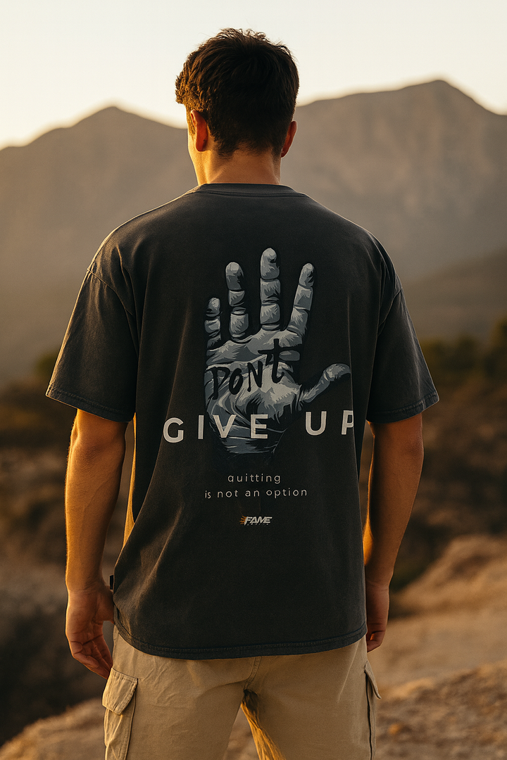 Don't Give Up Oversized Shirt