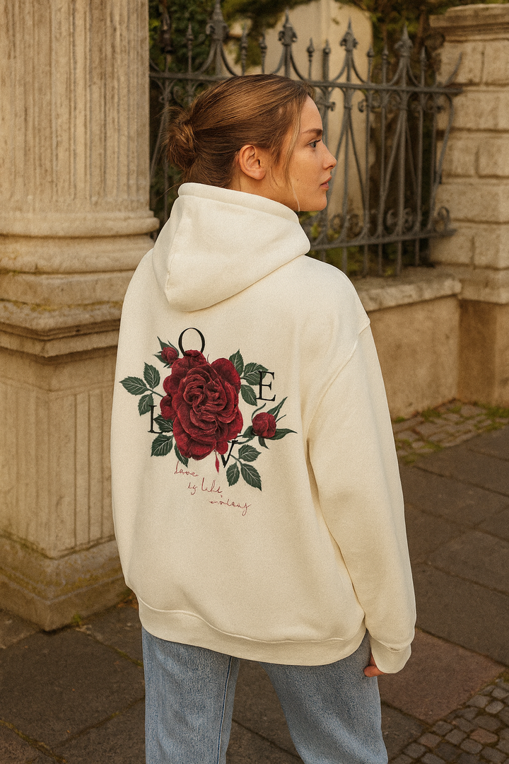 LOVE White Oversized Hoodie