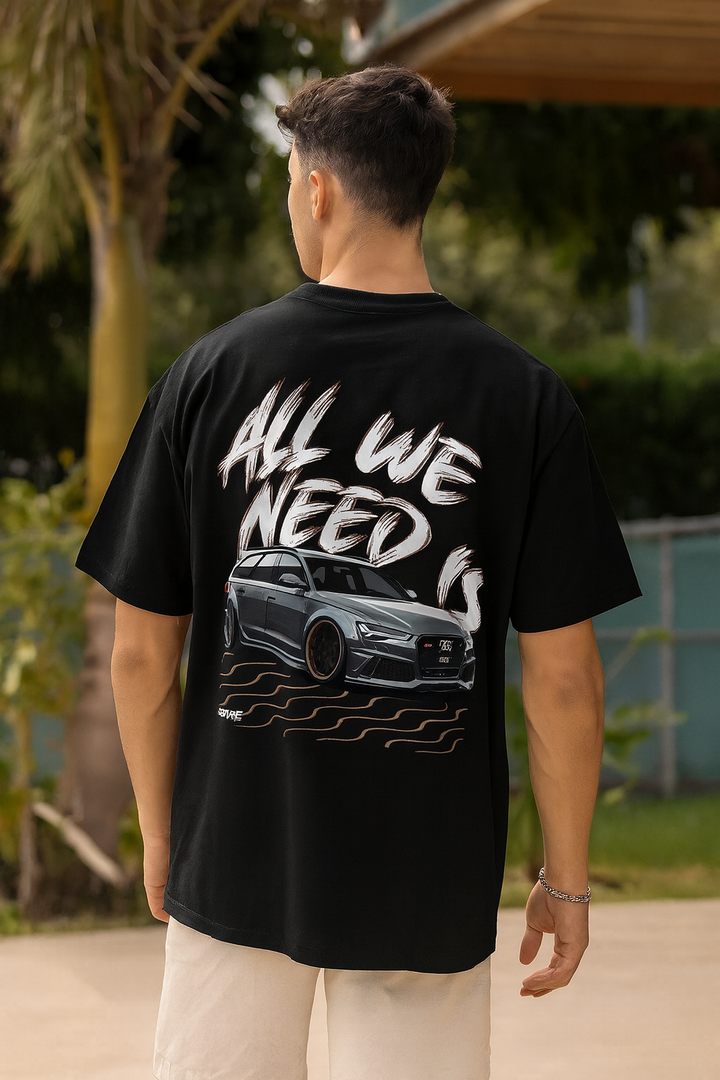 "All We Need Is Audi RS6 C7" Oversized Shirt