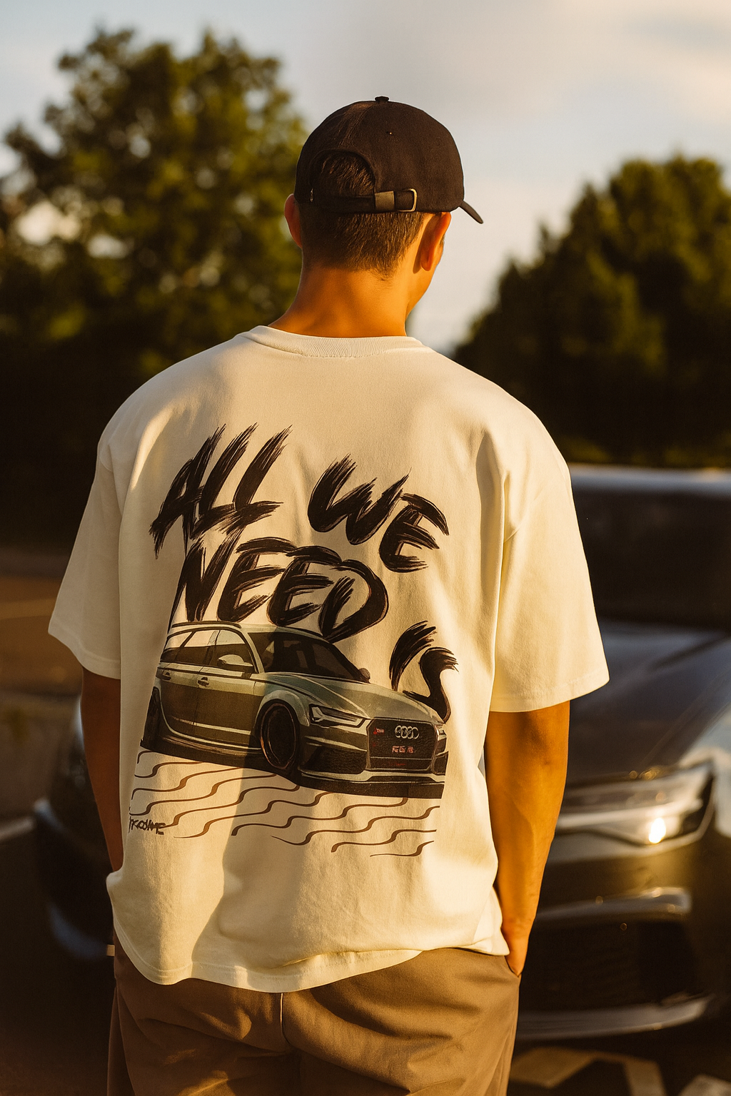 "All We Need Is Audi RS6 C7" Oversized Shirt