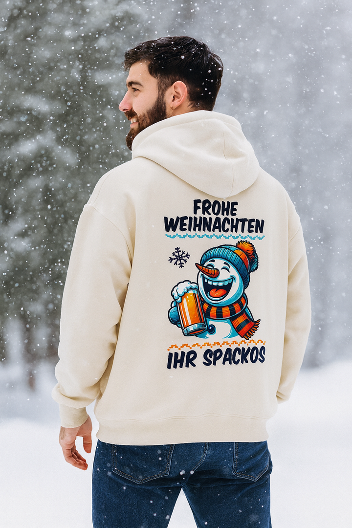 Frohe Weihnachten Ihr Spackos Oversized Hoodie