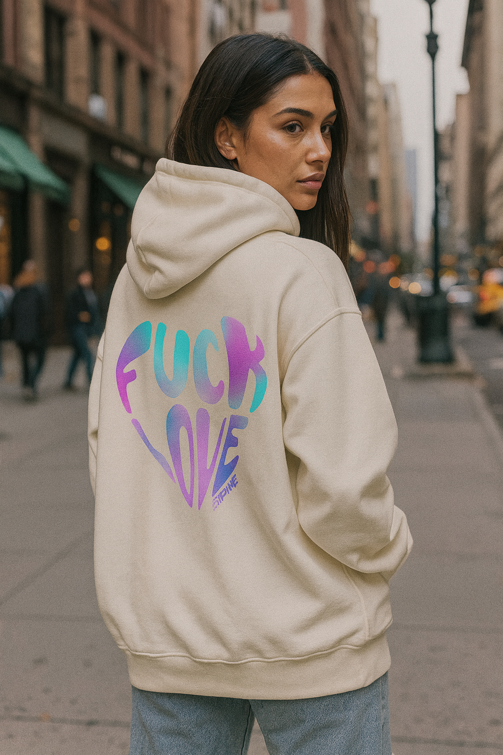 Fuck Love Oversized Hoodie