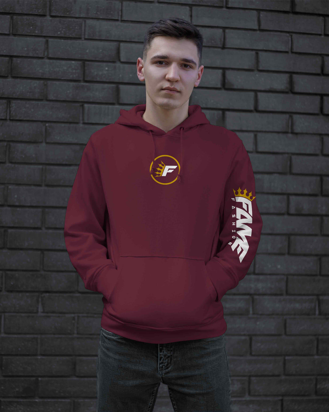 Hoodie Fame Maroon
