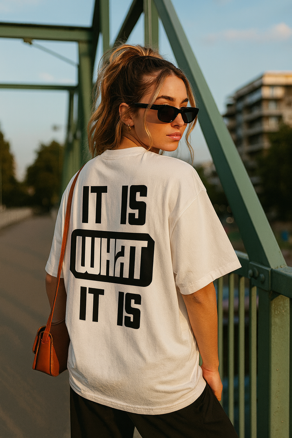 IT IS WHAT IT IS Oversized Shirt