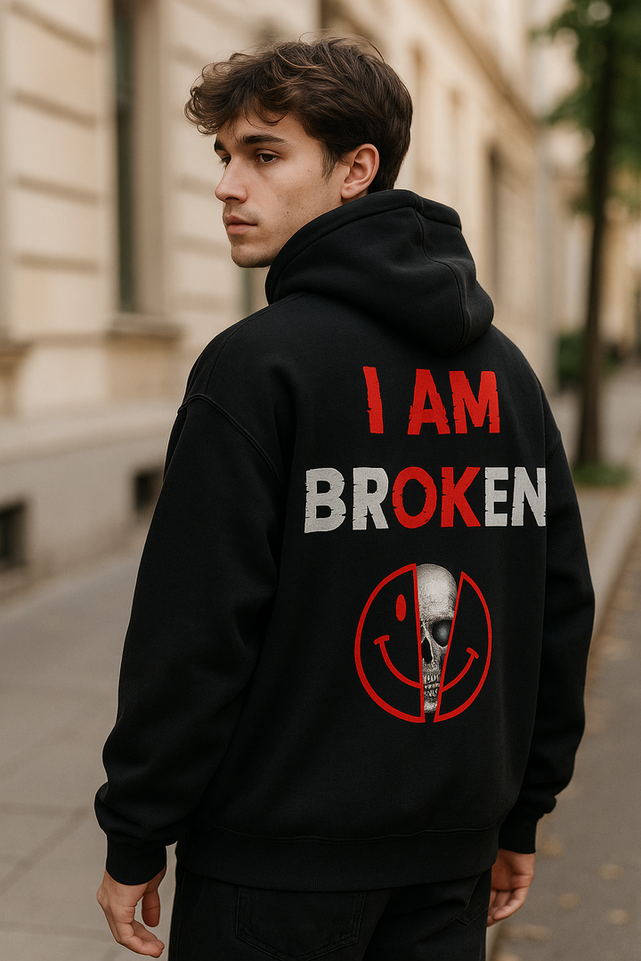 I am brOKen Oversized Hoodie