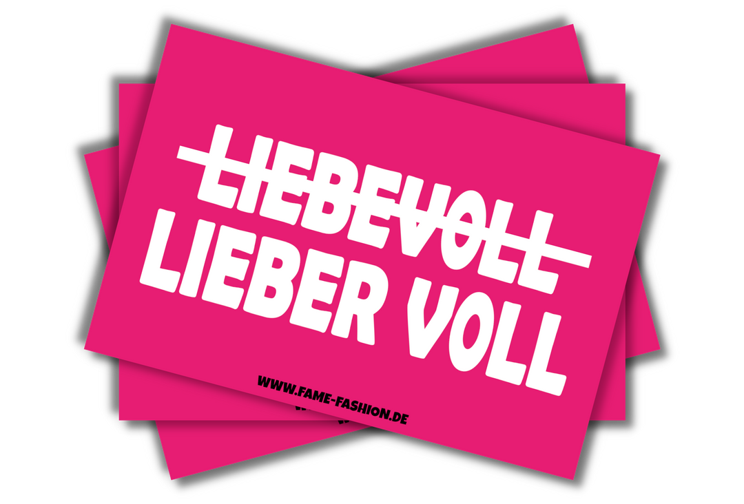 LIEBER VOLL! Malle Sticker