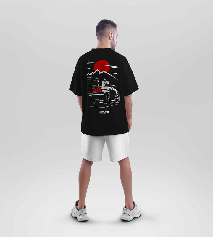 Oversized Tee Nissan Skyline R34 GTR
