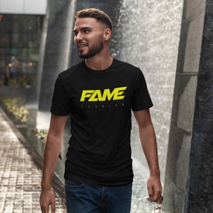Fame Fashion Basic Yellow Premium T-Shirt