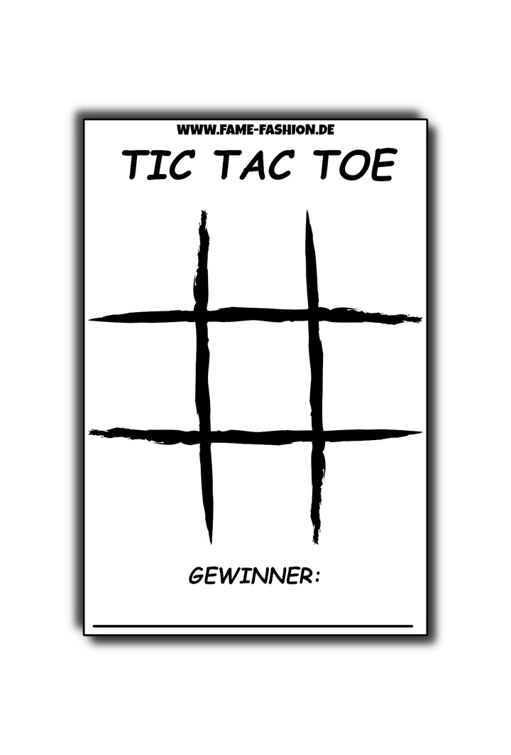 TIC TAC TOE Malle Sticker