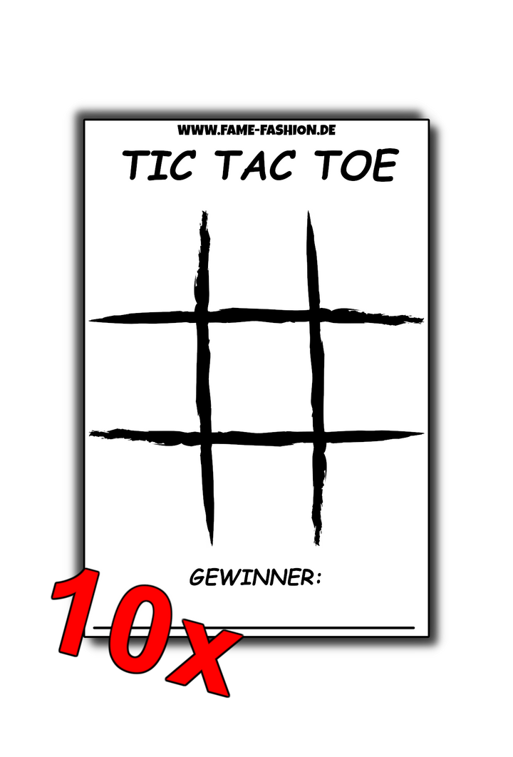 TIC TAC TOE Malle Sticker