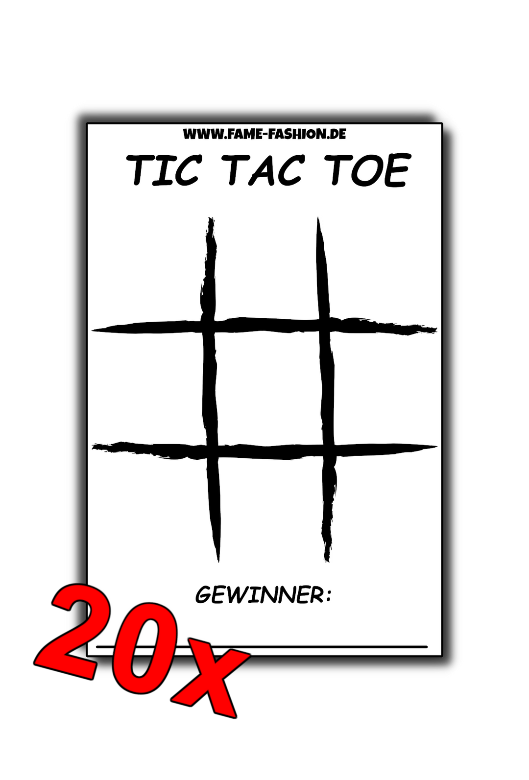 TIC TAC TOE Malle Sticker