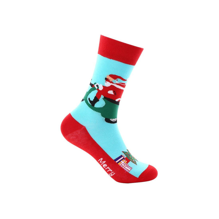 "Santa's Scooter Socks"