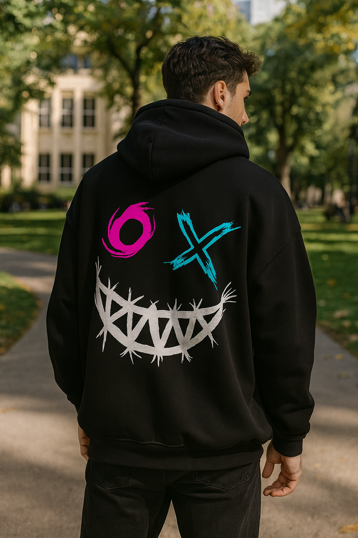 Scary Emoji Oversized Hoodie