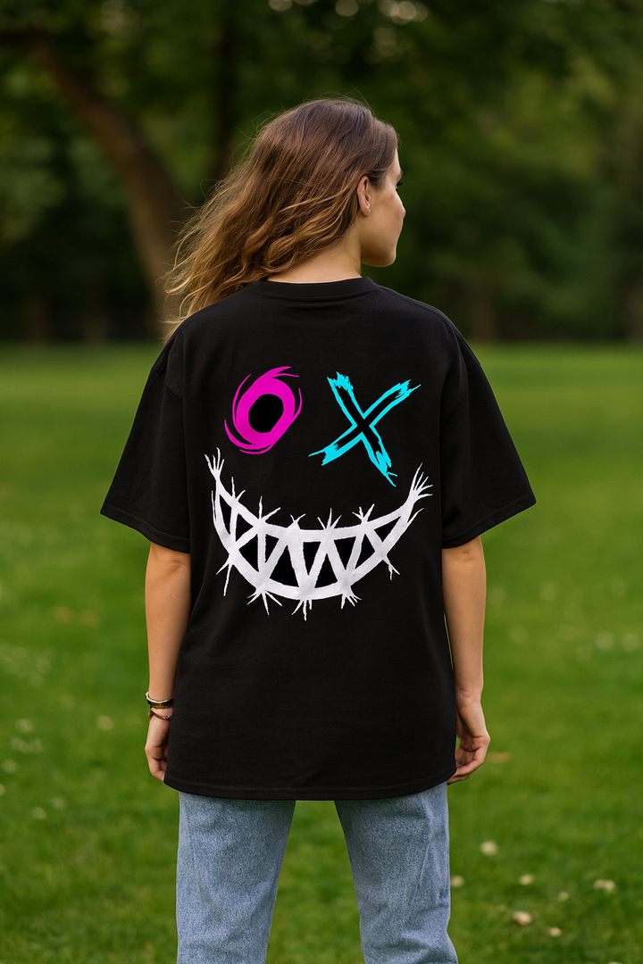 Scary Emoji Oversized Shirt