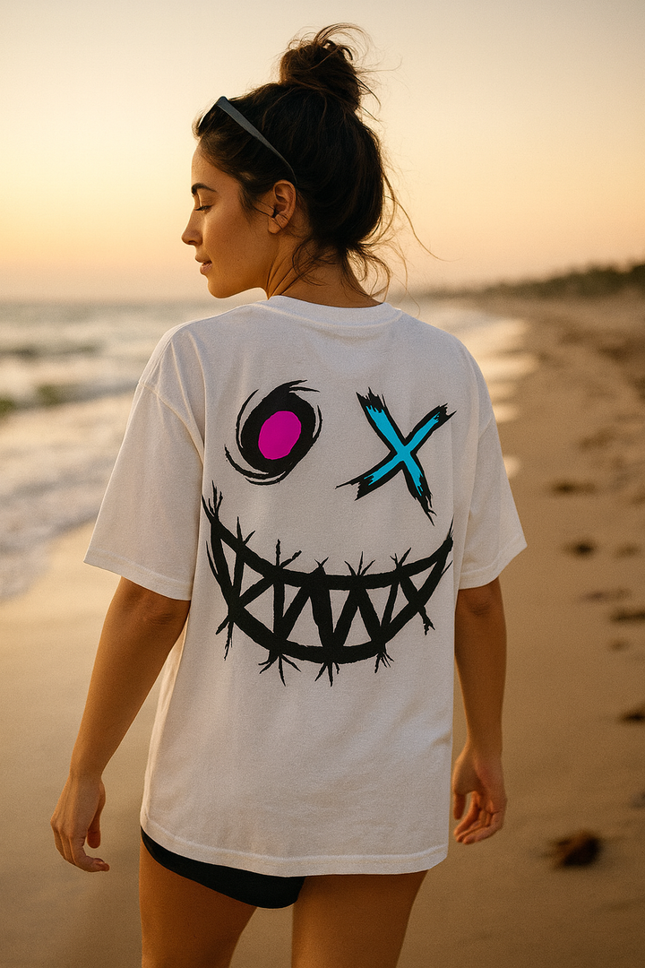 Scary Emoji Oversized Shirt