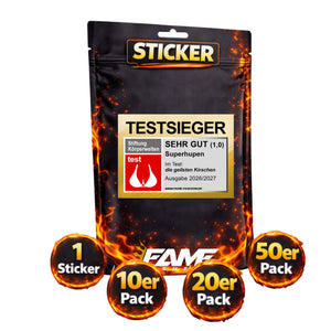 TESTSIEGER Superhupen Malle Sticker