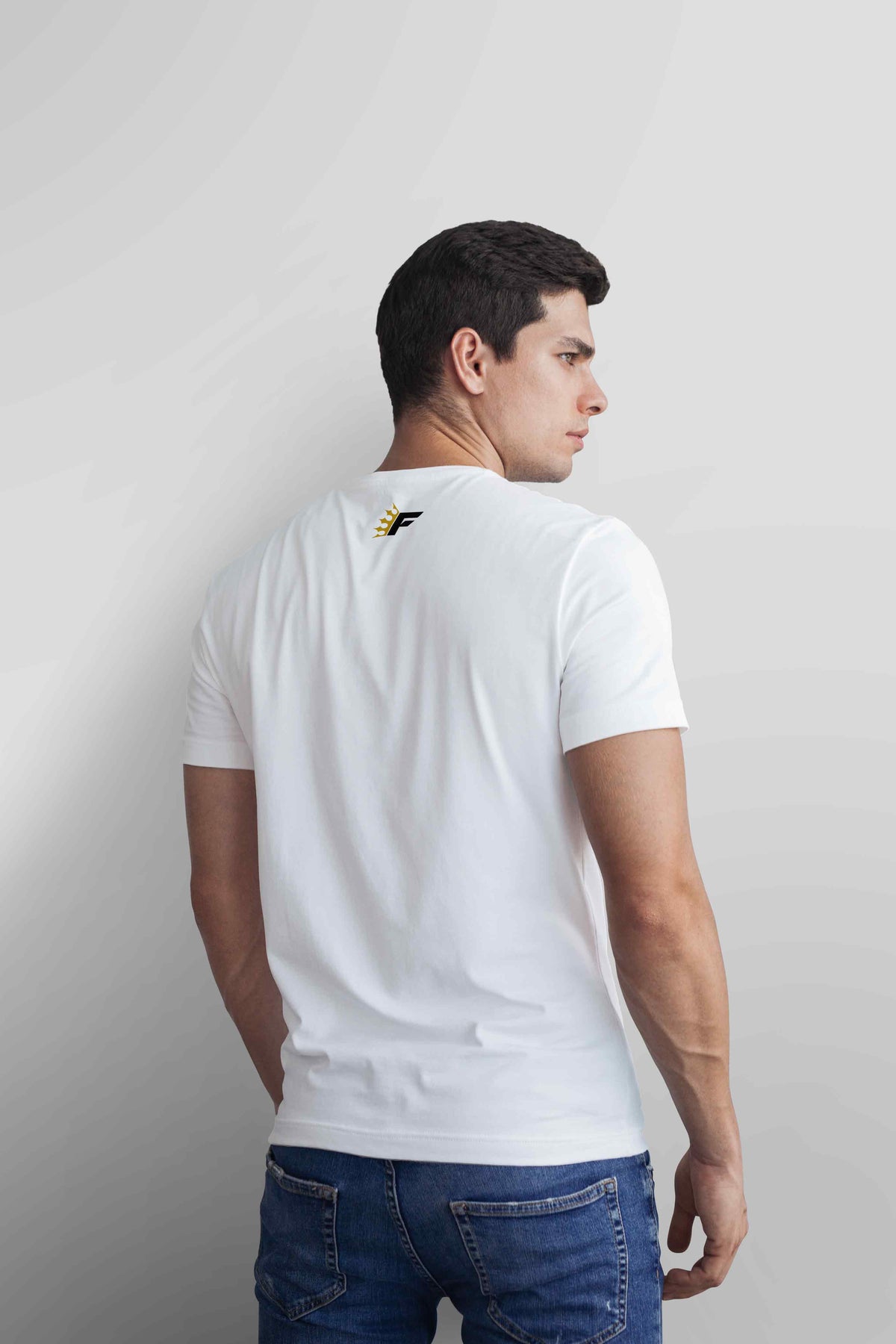 T-Shirt NEVER GIVE UP - White