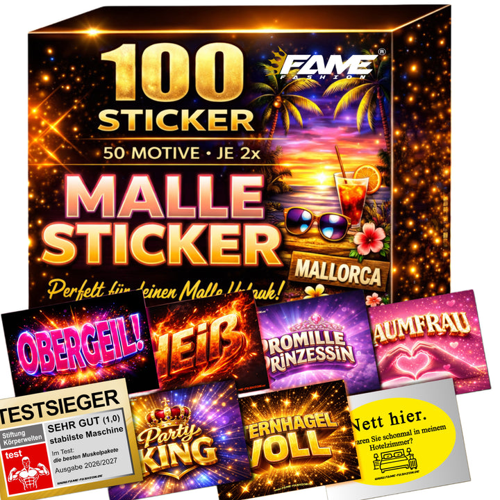 MEGA-Bundle - Malle Sticker Set (50 Motive)