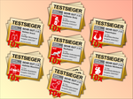 TESTSIEGER – Körper mit Bestnote - Malle Sticker-Set (70 Sticker)
