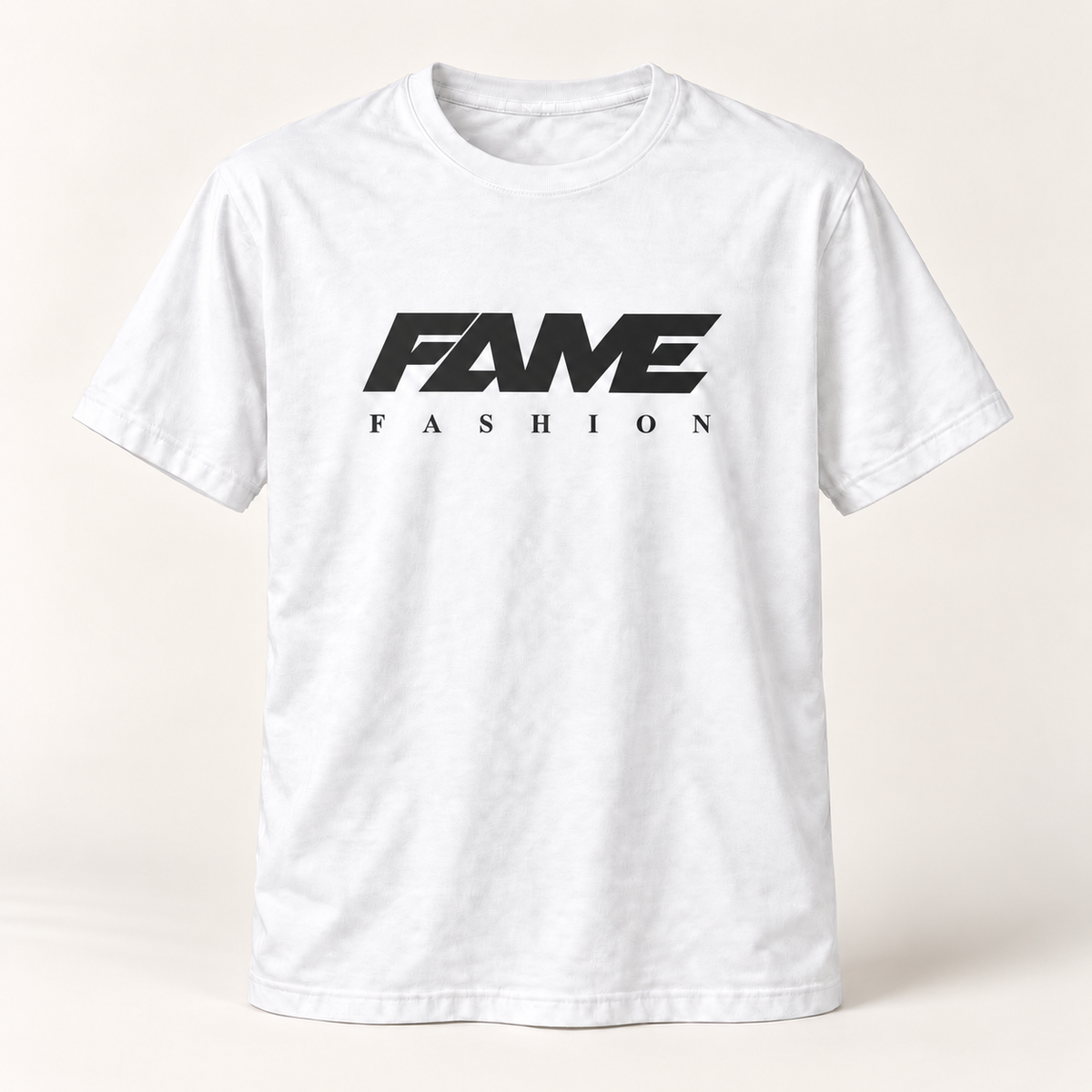 T-Shirt Fame Fashion White & Black