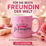 Beste Freundin ... Glitzer-Tasse