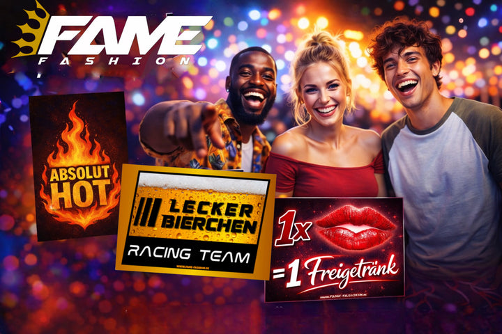 Bauchtasche gefüllt mit 1 MEGA-Bundle Sticker-Set (50 Sticker-Motive je 1x)