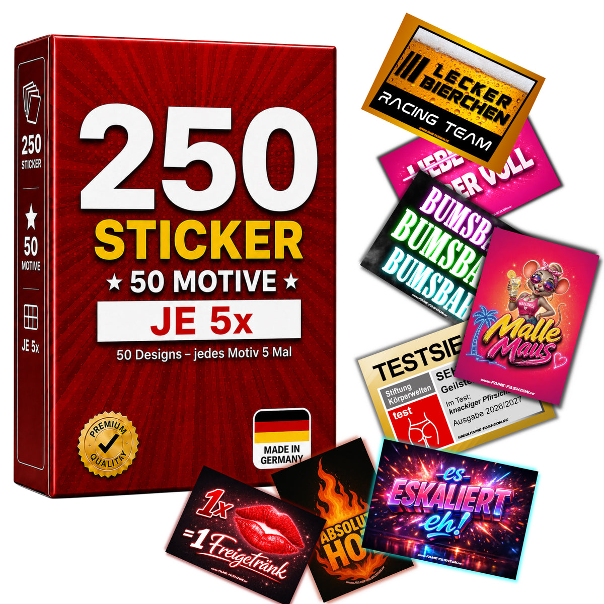 MEGA-Bundle - Malle Sticker Set (50 Motive)