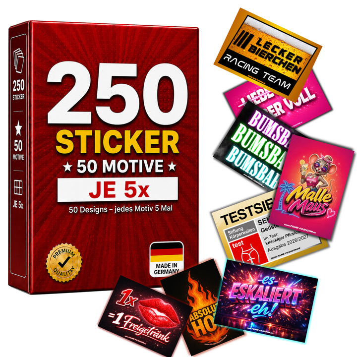 MEGA-Bundle - Malle Sticker Set (50 Motive)