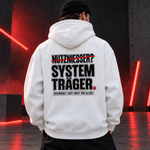 Nutzniesser 2.0 (Druck Hinten) Oversized Hoodie
