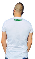 T-Shirt Fame Fashion White & Green
