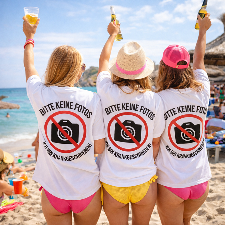 Please No Photos T-Shirt (Printed on Front and Back)