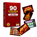 100% Heiße Frau - Malle Sticker-Set (90 Sticker)