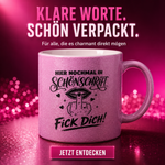 F*ck Dich Glitzer-Tasse