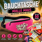 Bauchtasche gefüllt mit 1 MEGA-Bundle Sticker-Set (50 Sticker-Motive je 1x)