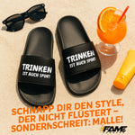 Malle TRINKEN IST AUCH SPORT Badelatschen