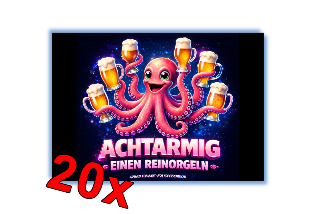 Achtarmig einen Reinorgeln 2.0 Malle Sticker