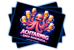 Achtarmig einen Reinorgeln 2.0 Malle Sticker