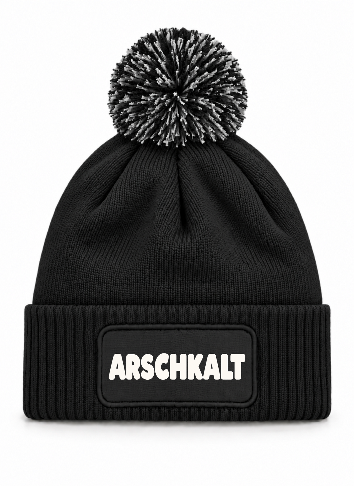 Arschkalt - Beanie mit Bommel