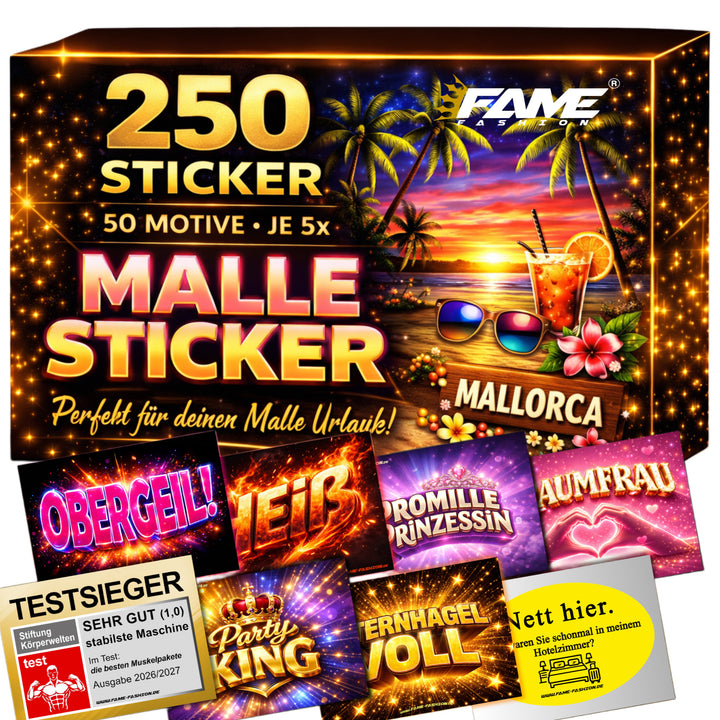 MEGA-Bundle - Malle Sticker Set (50 Motive)