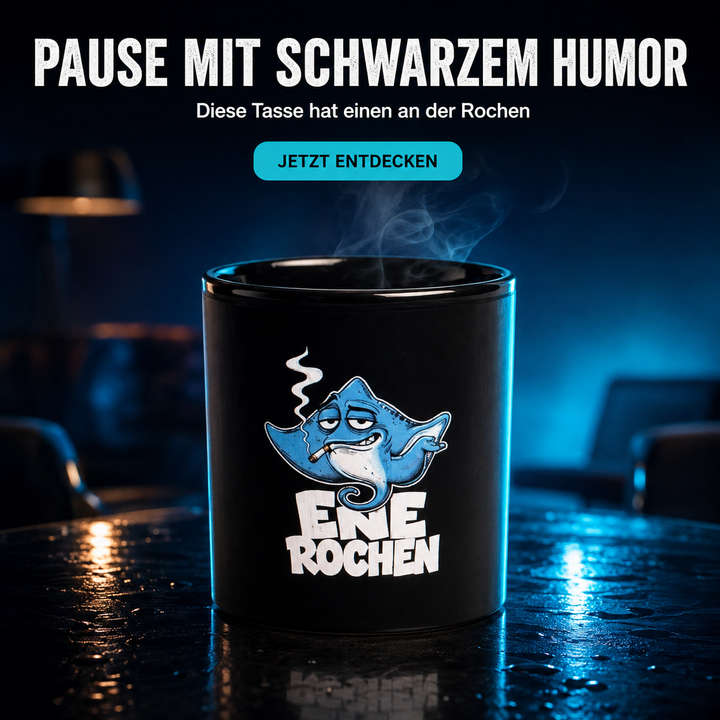 Ene Rochen ...Schwarze glänzende Tasse