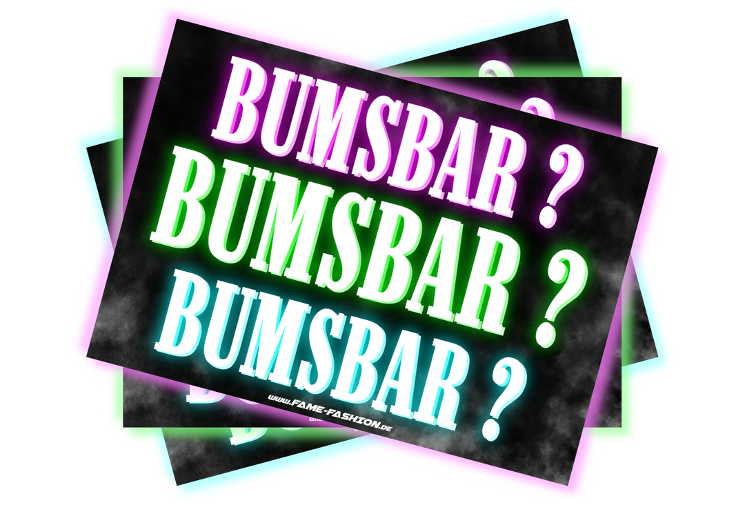 BUMSBAR BUMSBAR BUMSBAR Malle Sticker