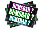 BUMSBAR BUMSBAR BUMSBAR Malle Sticker
