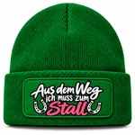 Aus dem Weg ich muss zum Stall - Beanie