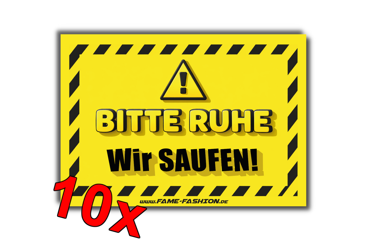 BITTE RUHE Wir Saufen - Malle Sticker