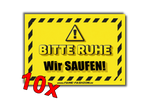 BITTE RUHE Wir Saufen - Malle Sticker