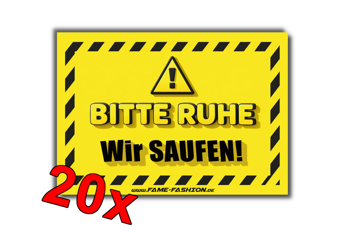 BITTE RUHE Wir Saufen - Malle Sticker